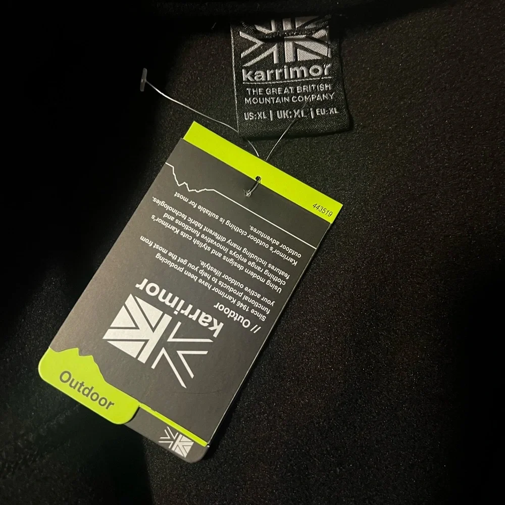 Men’s Black Karrimor Fleece Jacket - Brand New with Tags - Picture 4 of 5